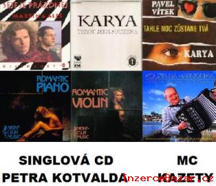 Shnm 6ks CD, singly Kotvalda a MC kaz. 